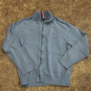 Tommy Hilfiger Women’s Zip-Up Blue Sweater